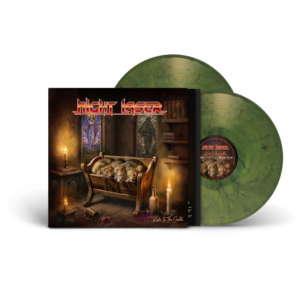 Night Laser - Rats In The Cradle - DOUBLE LP GATEFOLD COLOURED - Steamhammer