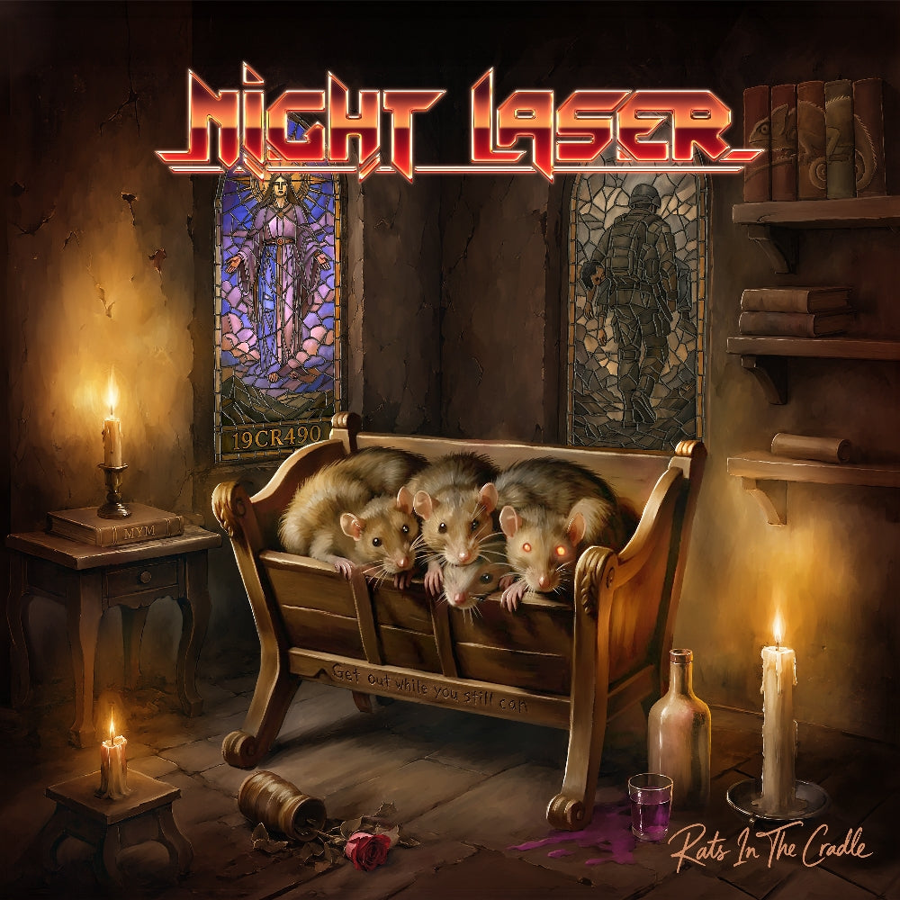 Night Laser - Rats In The Cradle - DOUBLE LP GATEFOLD COLOURED - Steamhammer - Image 2