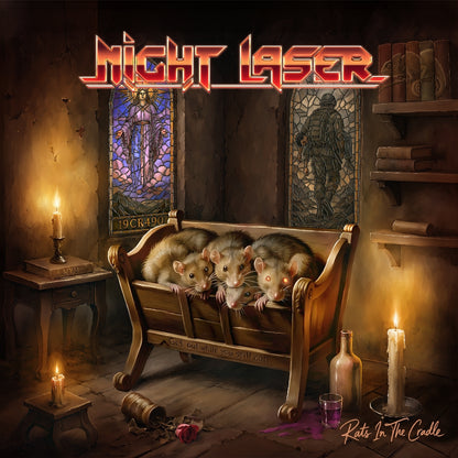 Night Laser - Rats In The Cradle - DOUBLE LP GATEFOLD COLOURED - Steamhammer - Image 2