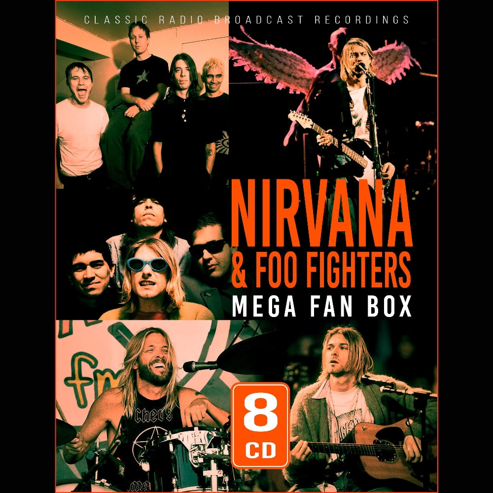Nirvana And Foo Fighters - Mega Fan Box (Classic Radio Broadcast Recordings) - 8CD DIGISLEEVE A5 - Laser Media