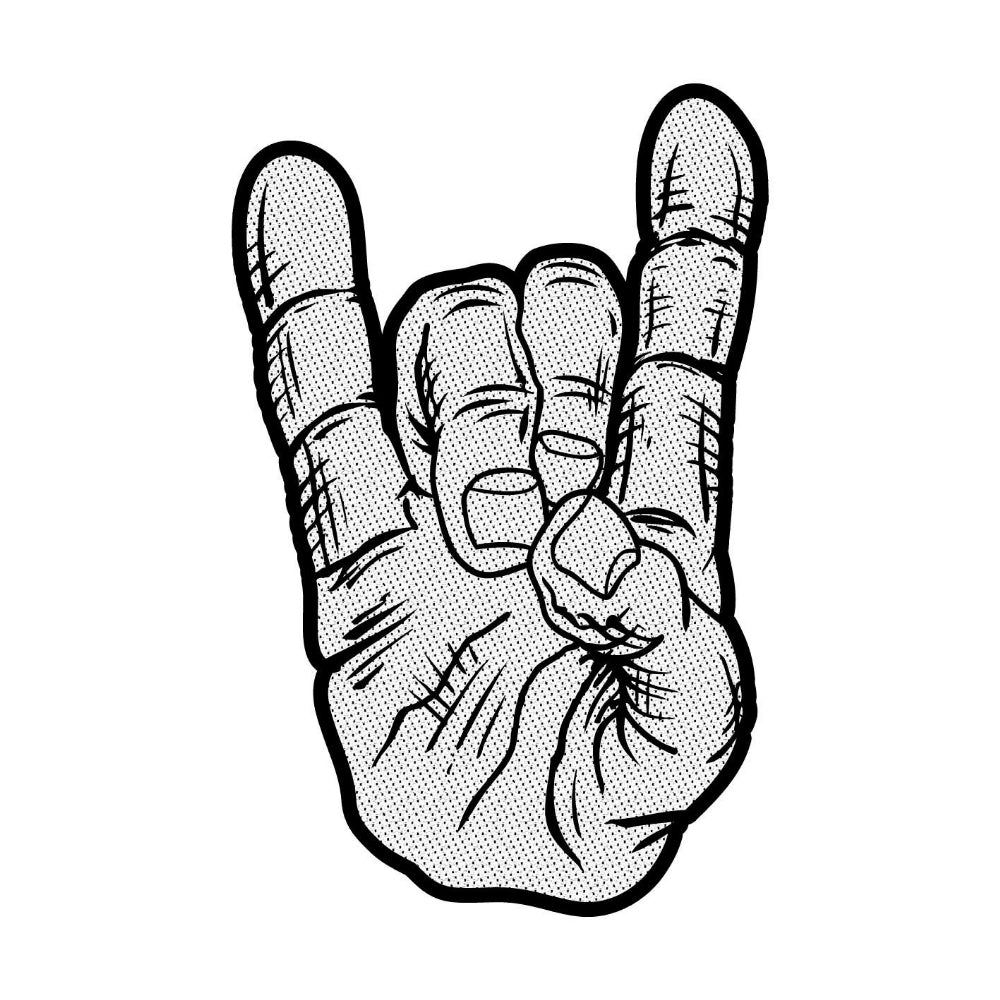 No Band - Devil Horns - Patch - Razamataz