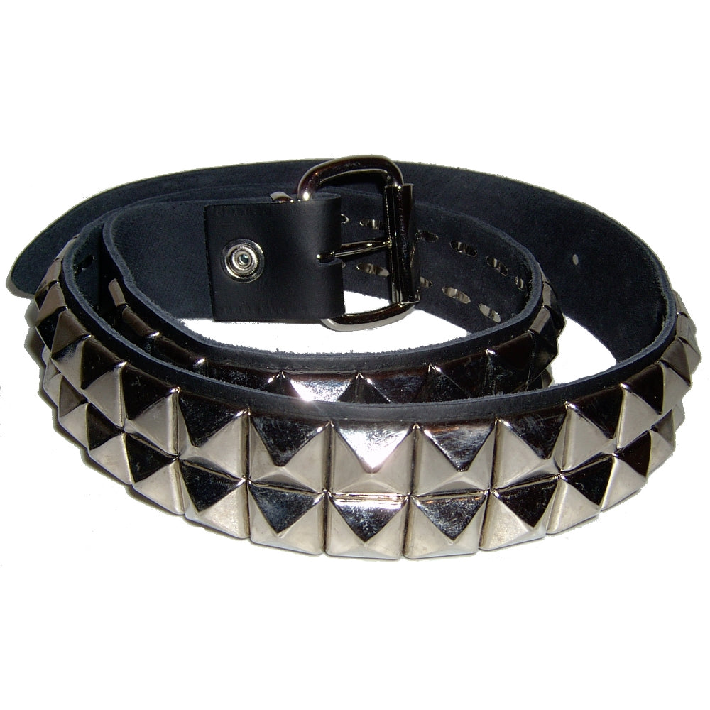 No Band - Pyramidal 2 Row - STUDDED BELT - Sabre-Tooth Records