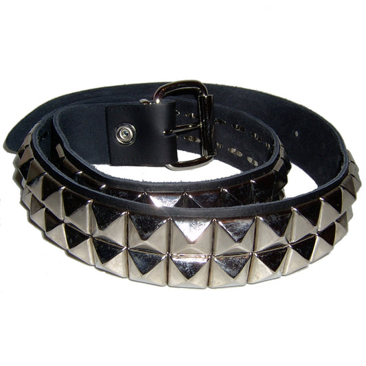 No Band - Pyramidal 2 Row - STUDDED BELT - Sabre-Tooth Records