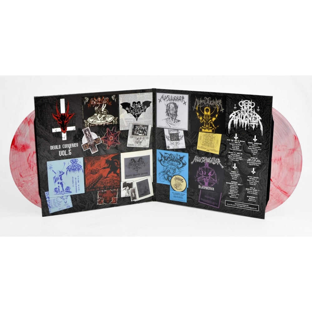 Nunslaughter - The Devil's Congeries Vol. 5 - DOUBLE LP GATEFOLD COLOURED - Hells Headbangers Records - Image 2