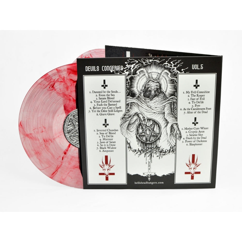 Nunslaughter - The Devil's Congeries Vol. 5 - DOUBLE LP GATEFOLD COLOURED - Hells Headbangers Records - Image 3