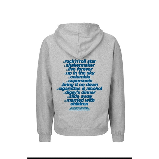Oasis - Definitely Maybe Tracklistning - Hooded Sweat Shirt Zip - PHD - Image 2