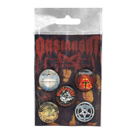 Onslaught - Onslaught - BUTTON BADGE SET - PHD