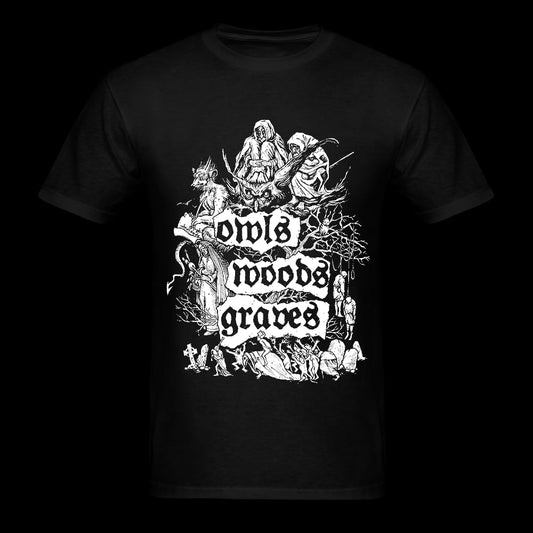 Owls Woods Graves - This Spirit Follows Me - T-shirt - Malignant Voices - Image 2
