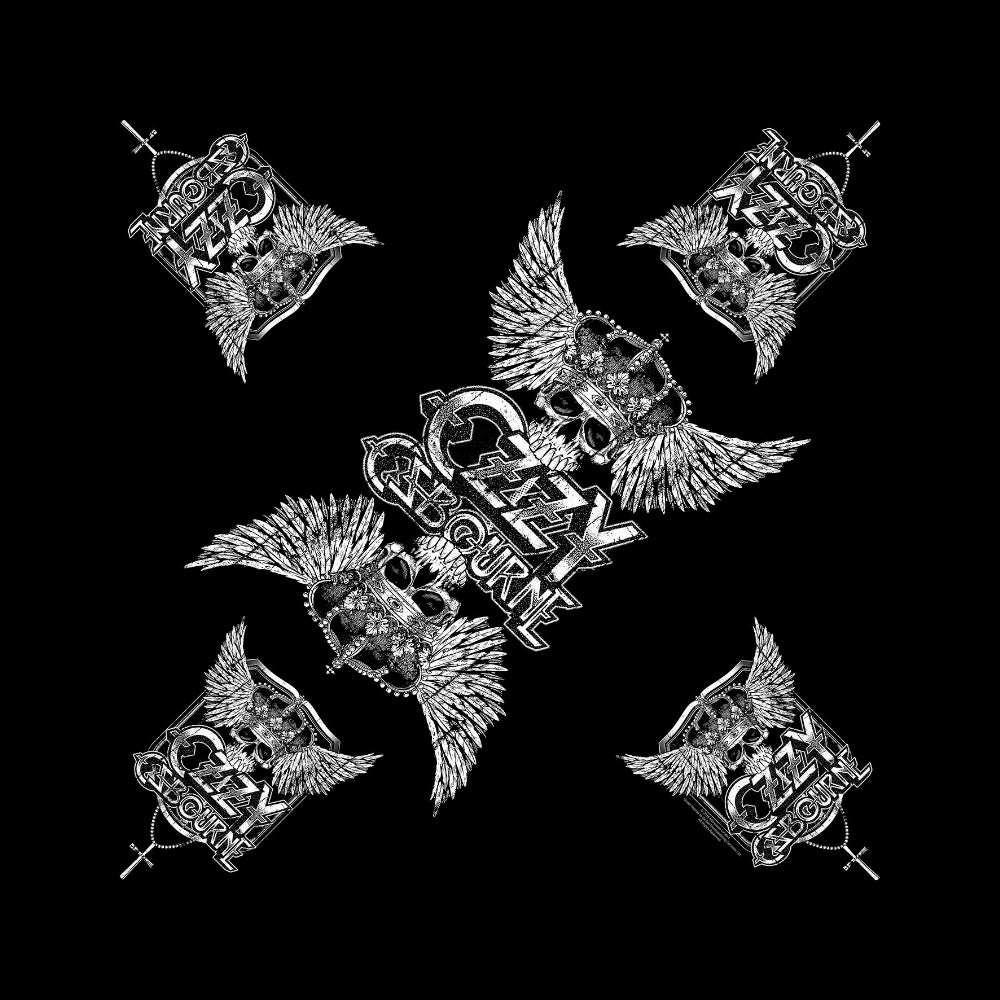 Ozzy Osbourne - Skull Wing - Bandana - Razamataz