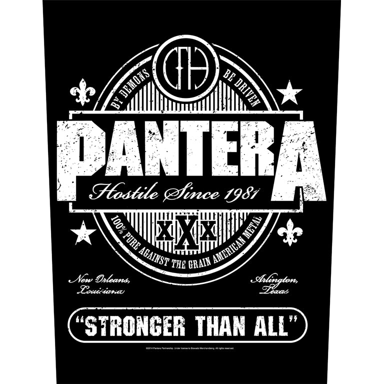 Pantera - Stronger Than All - BACKPATCH - Razamataz