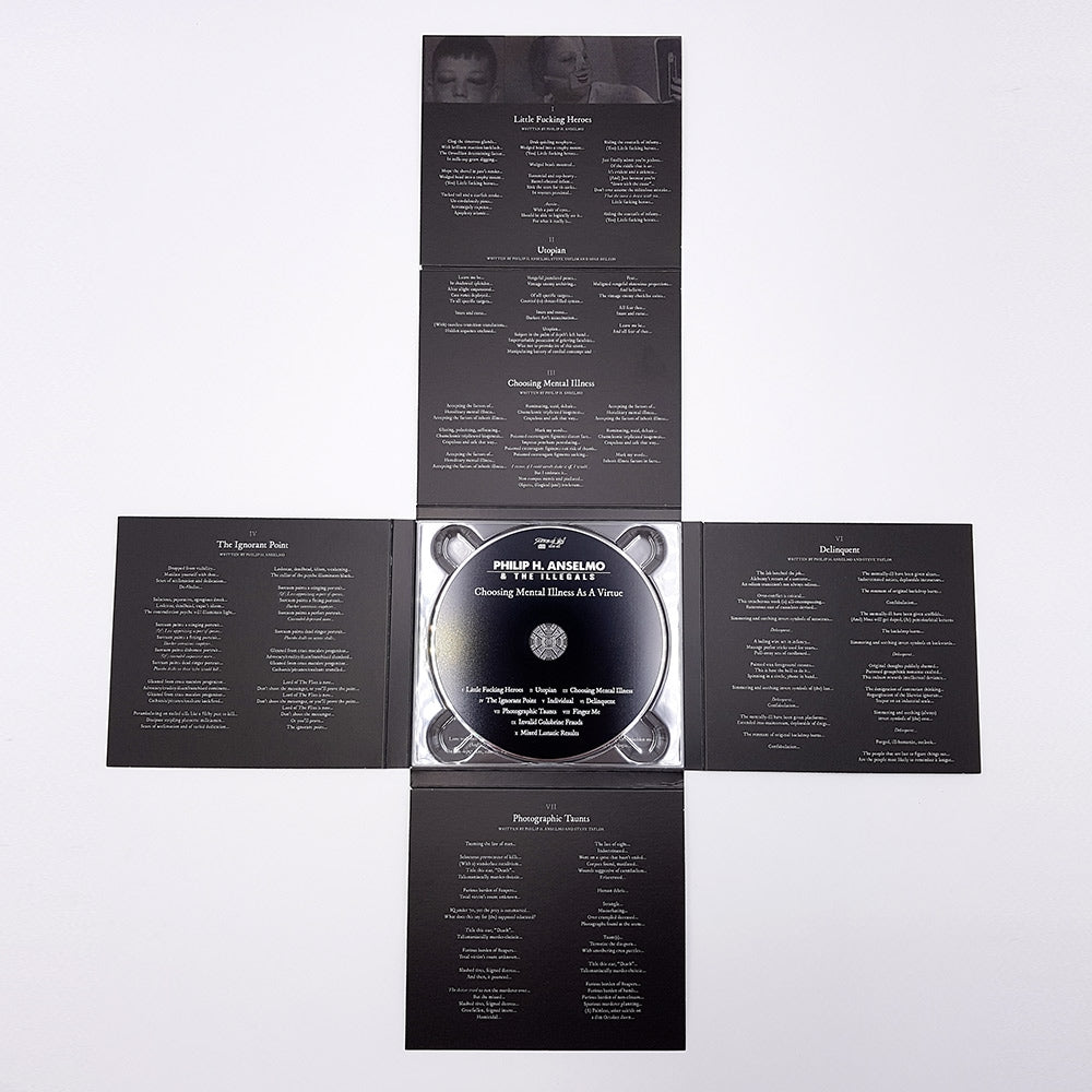 Philip H. Anselmo & The Illegals - Choosing Mental Illness As A Virtue - CD DIGIPAK cross-shaped - Season of Mist - Image 3
