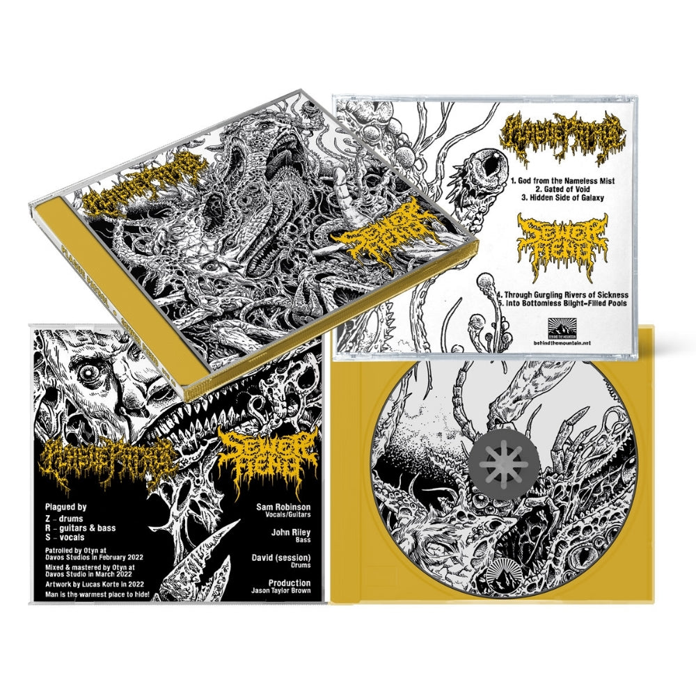 Plague Patrol - Sewer Fiend - Split - CD - Behind The Mountain Records - Image 2