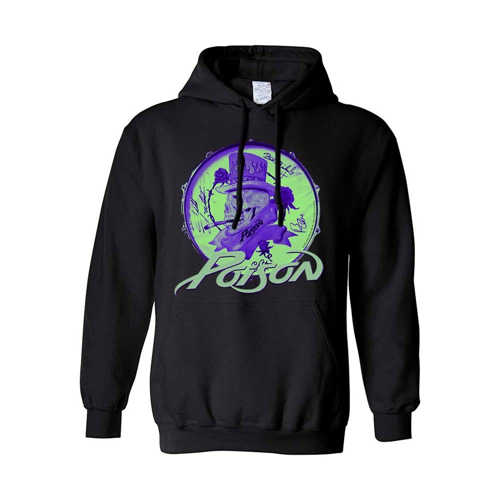Poison - Smoking Skull - Hooded Sweat Shirt - PHD