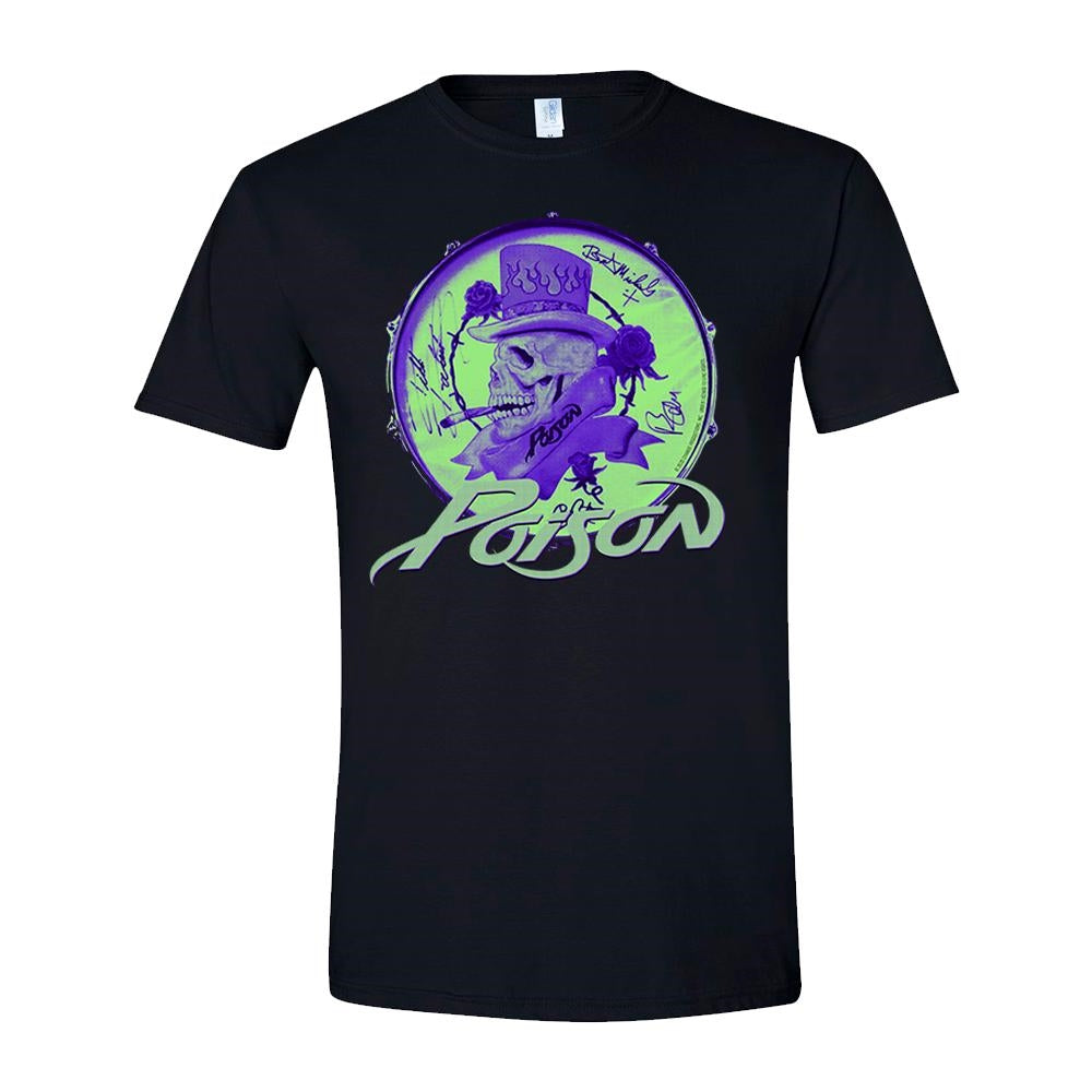 Poison - Smoking Skull - T-shirt - PHD