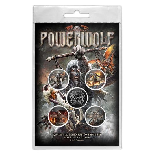 Powerwolf - Call Of The Wild - BUTTON BADGE SET - Razamataz