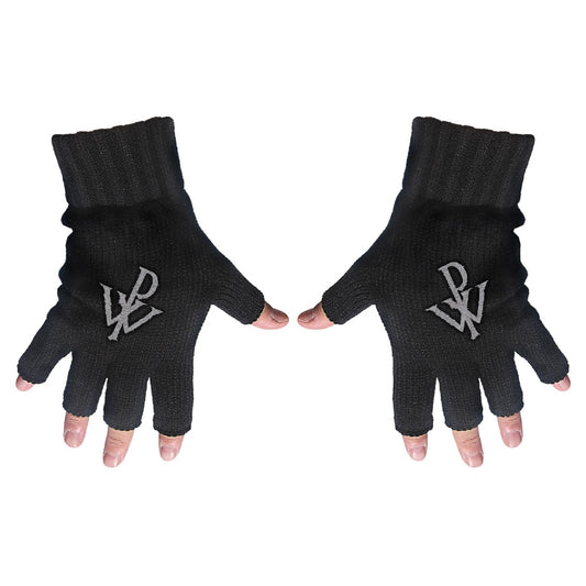 Powerwolf - PW Logo - FINGERLESS GLOVES - Razamataz