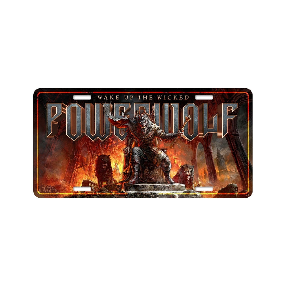 Powerwolf - Wake Up The Wicked - License plate - Razamataz