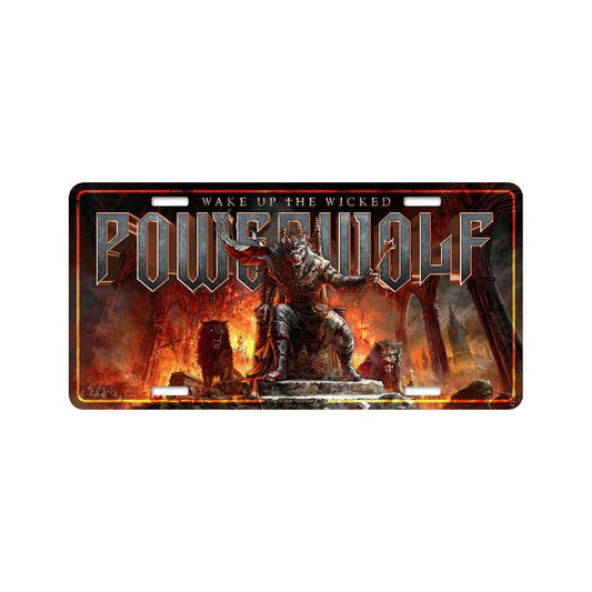 Powerwolf - Wake Up The Wicked - License plate - Razamataz