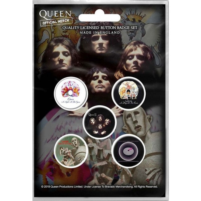 Queen - Early Albums - BUTTON BADGE SET - Razamataz