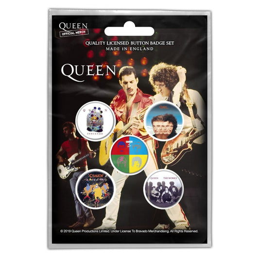 Queen - Later Albums - BUTTON BADGE SET - Razamataz