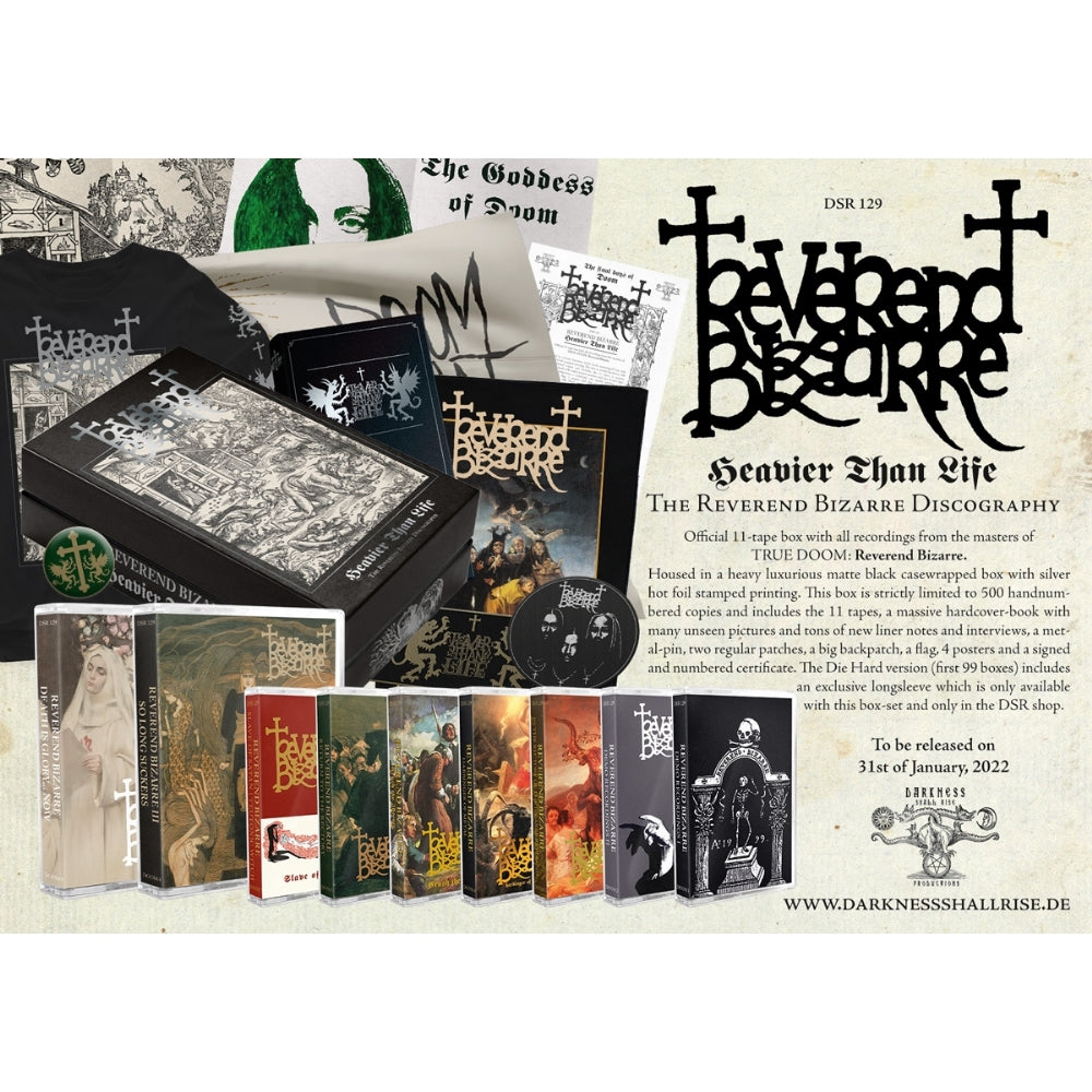 Reverend Bizarre - Heavier Than Life - CASSETTE BOXSET - Darkness Shall Rise