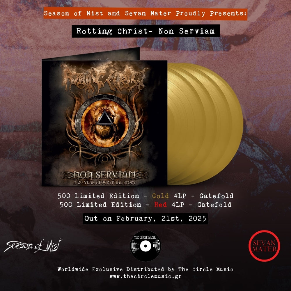 Rotting Christ - Non Serviam – A 20 Year Apocryphal Story - 4LP Gatefold Coloured - Sevan Mater