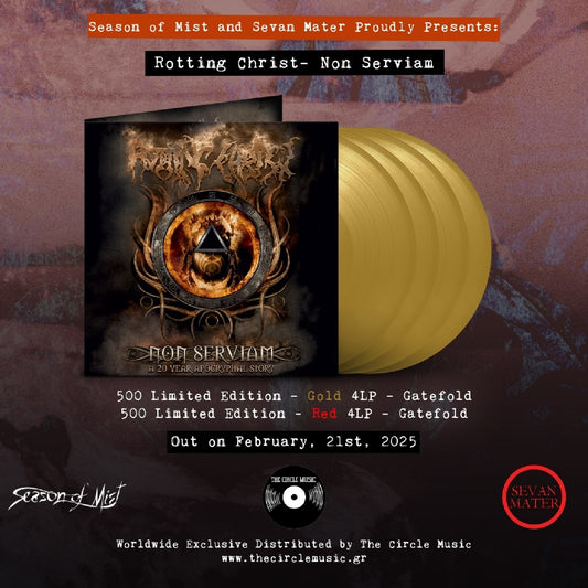 Rotting Christ - Non Serviam – A 20 Year Apocryphal Story - 4LP Gatefold Coloured - Sevan Mater