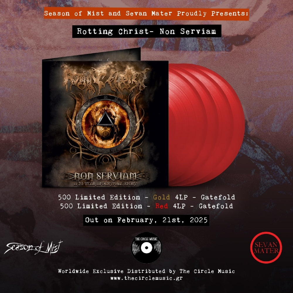 Rotting Christ - Non Serviam – A 20 Year Apocryphal Story - 4LP Gatefold Coloured - Sevan Mater