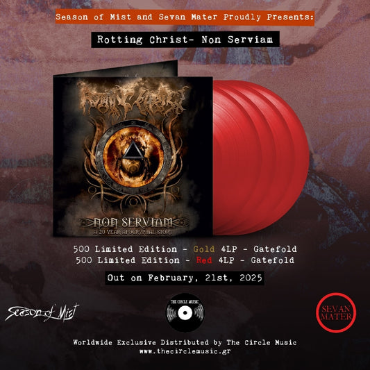 Rotting Christ - Non Serviam – A 20 Year Apocryphal Story - 4LP Gatefold Coloured - Sevan Mater