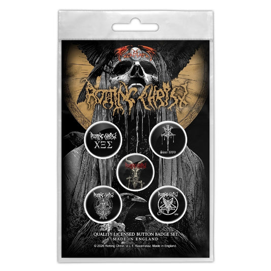 Rotting Christ - We Are The Damned Generation - BUTTON BADGE SET - Razamataz
