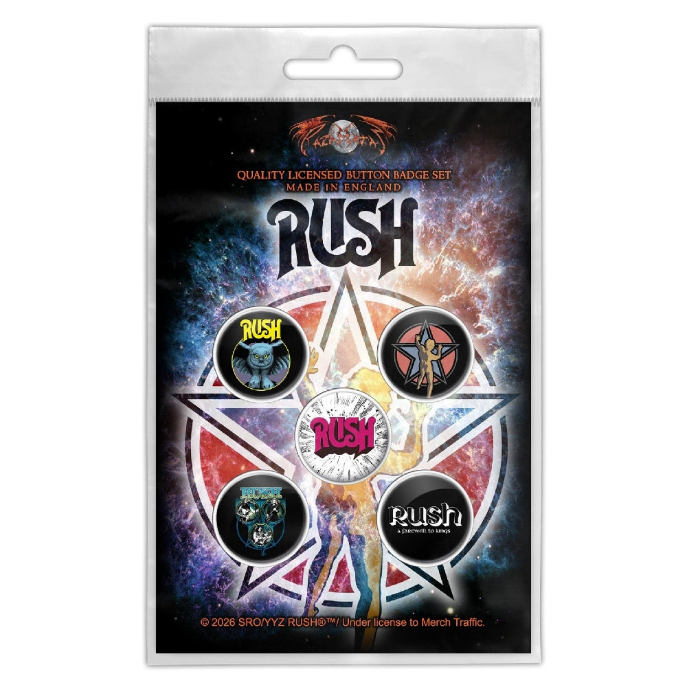 Rush - Starman - BUTTON BADGE SET - Razamataz