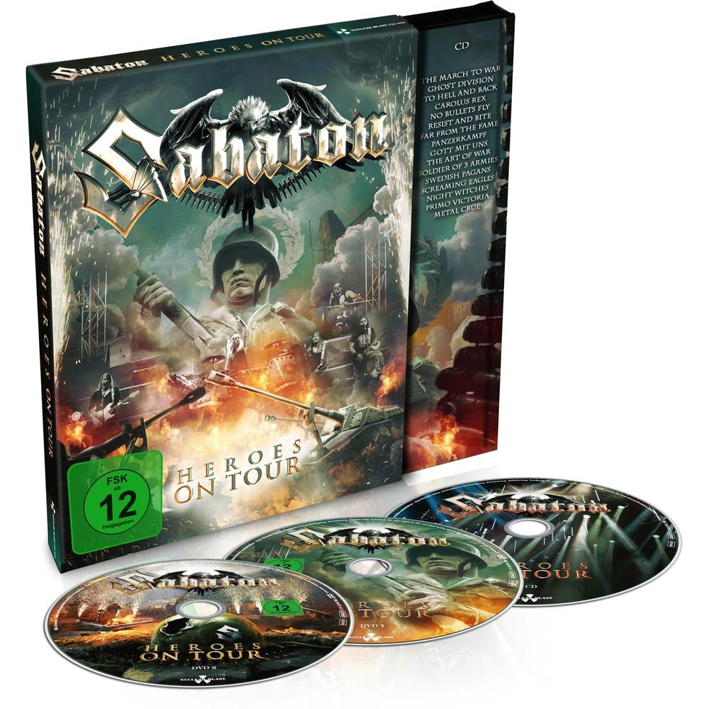 Sabaton - Heroes On Tour - 2 DVD + CD DIGI SLIPCASE - Nuclear Blast