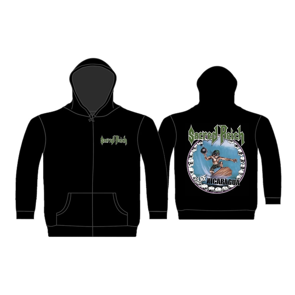 Sacred Reich - Surf Nicaragua - Hooded Sweat Shirt Zip - Razamataz
