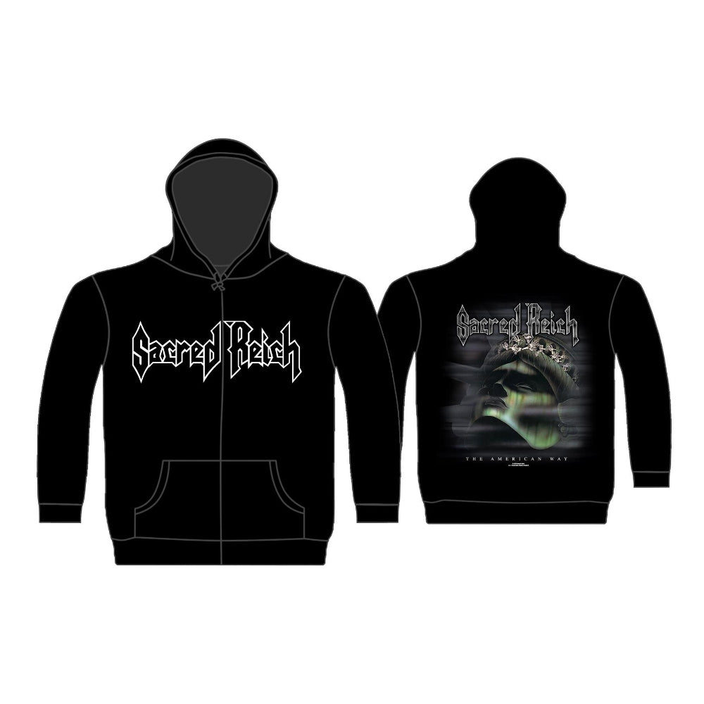 Sacred Reich - The American Way - Hooded Sweat Shirt Zip - Razamataz