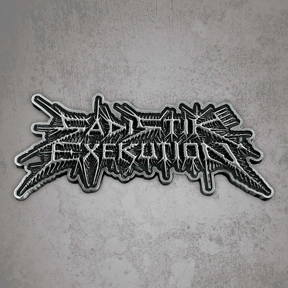 Sadistik Exekution - Sadex. Metal Logo Pin - METAL PIN - Osmose Productions