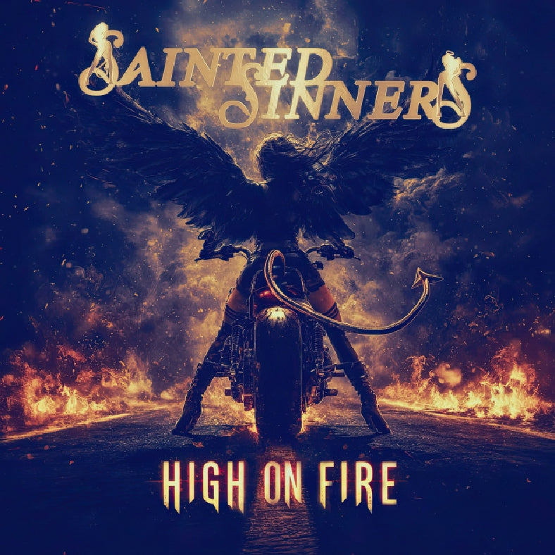 Sainted Sinners - High On Fire - LP COLOURED - Rock Of Angels Records - Image 2