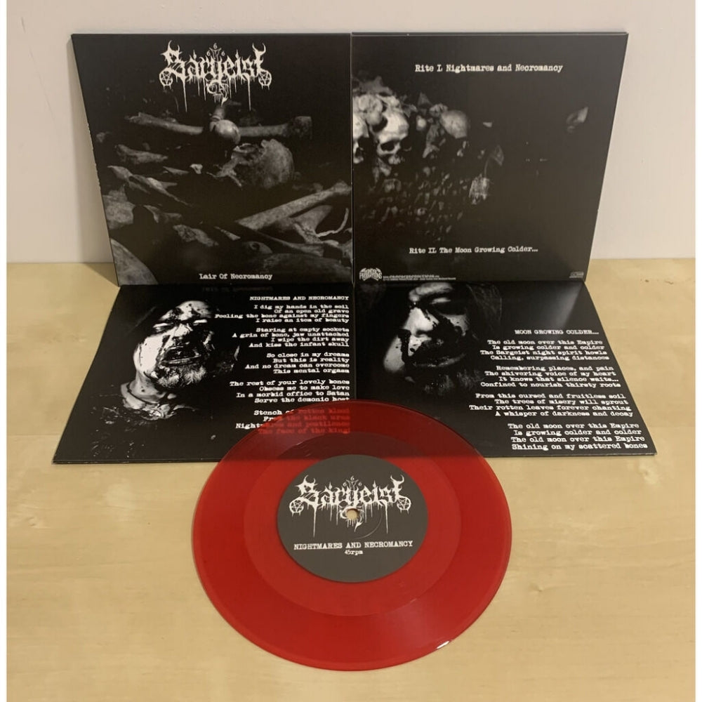 Sargeist - Lair Of Necromancy - 7" vinyl coloured - Osmose Productions - Image 2