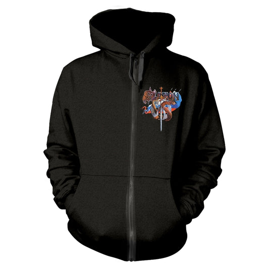 Saxon - Crusader - Hooded Sweat Shirt Zip - PHD
