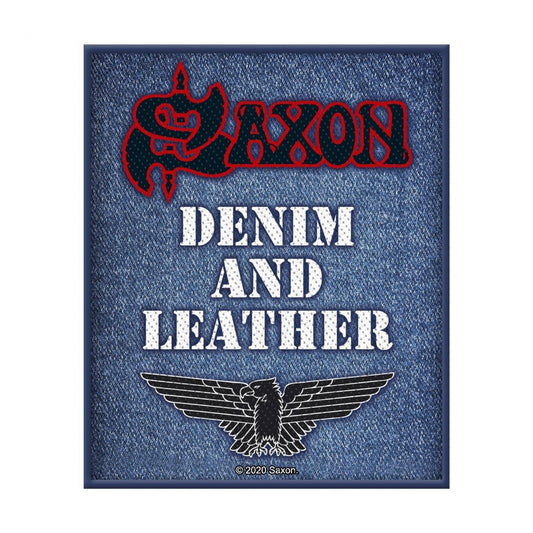 Saxon - Denim & Leather - Patch - Razamataz