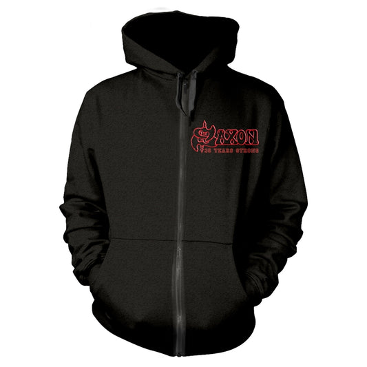 Saxon - Strong Arm Of The Law - Hooded Sweat Shirt Zip - PHD