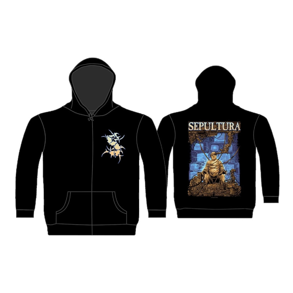 Sepultura - Chaos A.D. - Hooded Sweat Shirt Zip - Razamataz