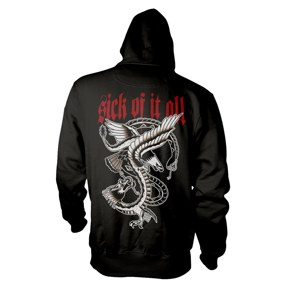 Sick Of It All - Eagle - Hooded Sweat Shirt - PHD - Image 2