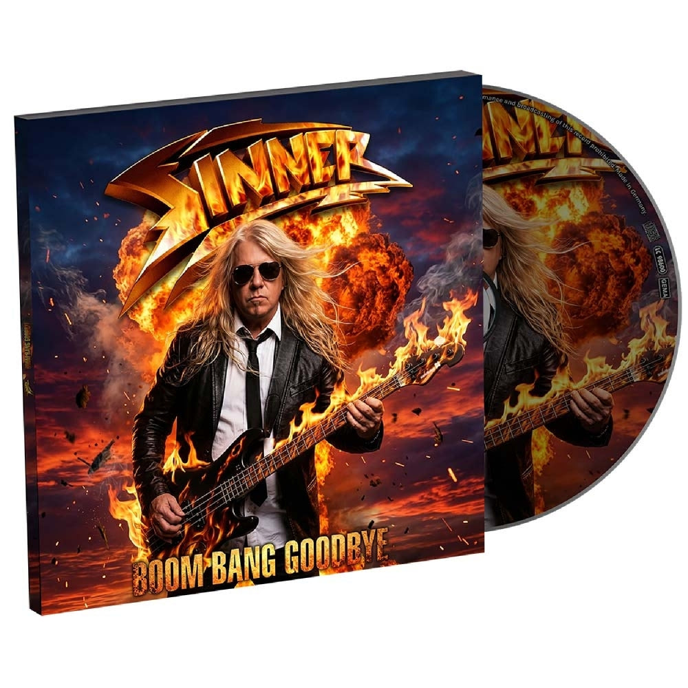Sinner - Boom Bang Goodbye - CD DIGIPAK - Reigning Phoenix Music