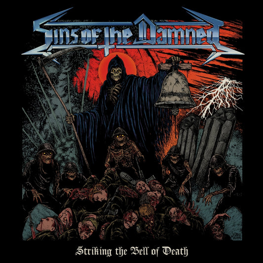 Sins Of The Damned - Striking The Bell Of Death - LP COLOURED - Shadow Kingdom Records - Image 2