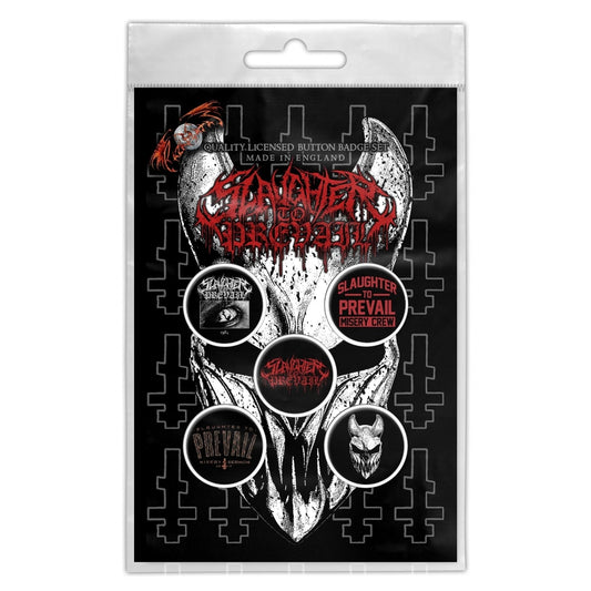 Slaughter To Prevail - Logo - BUTTON BADGE SET - Razamataz