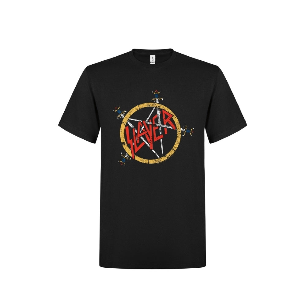 Slayer - Pentagram Distressed - T-shirt - PHD