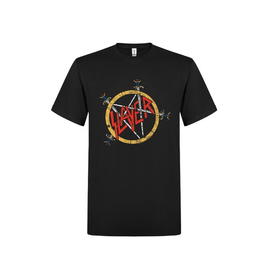 Slayer - Pentagram Distressed - T-shirt - PHD