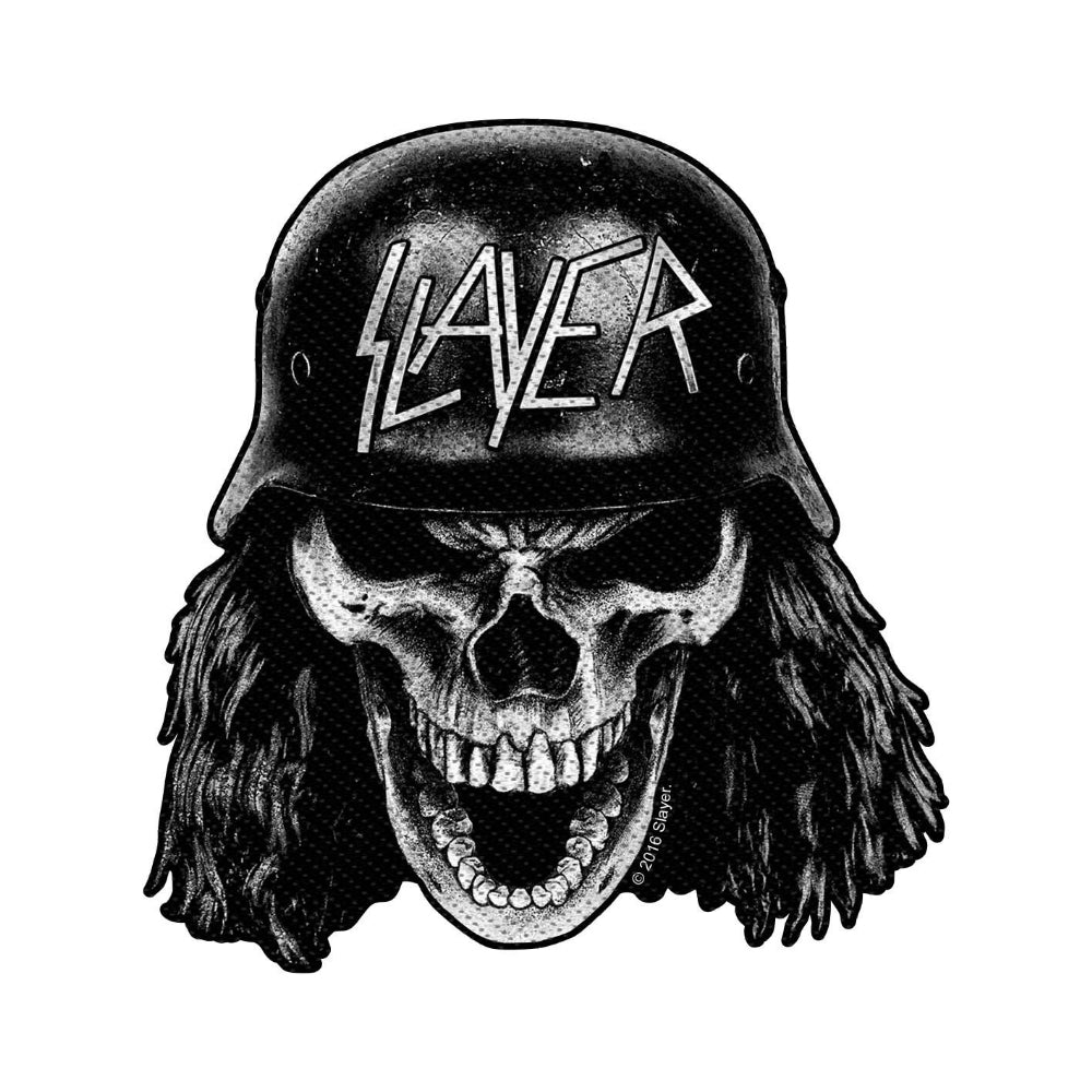 Slayer - Wehrmacht Skull (cut-out) - Patch - Razamataz