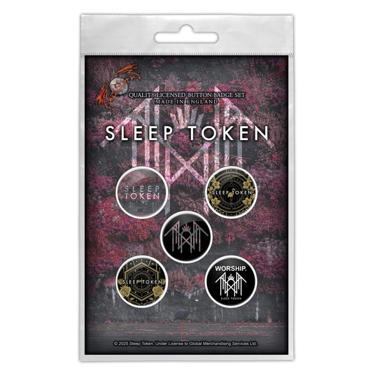 Sleep Token - Even In Arcadia - BUTTON BADGE SET - Razamataz
