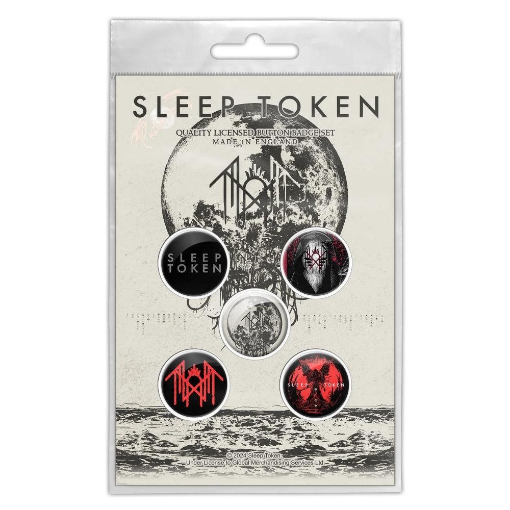 Sleep Token - Take Me Back To Eden - BUTTON BADGE SET - Razamataz